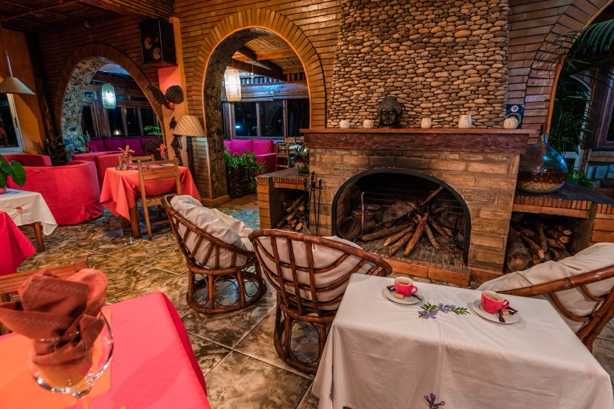 Restaurant cheminée